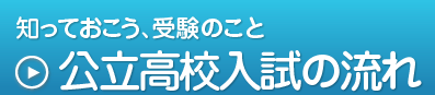 知っておこう、受験のこと,公立高校入試の流れ